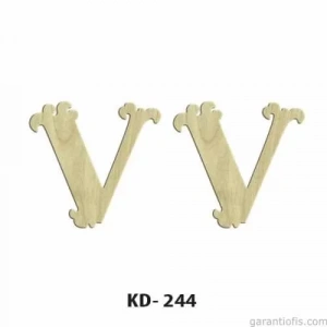 Hobi-art Kd 244 Dekoratif Mini Ahşap Harfler (v Harfi)