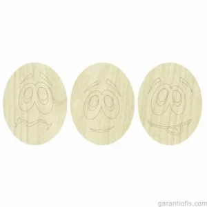 Hobi-art Kd 256 Yüz Figürlü Mini Ahşap Obje