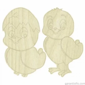 Hobi-art Kd 258 Civciv Figürlü Mini Ahşap Obje