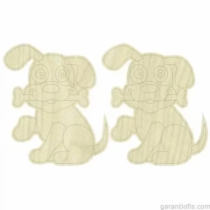 Hobi-Art KD 269 Köpek Figürlü Mini Ahşap Obje