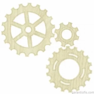 Hobi-Art KD 278 Dişli Çark Figürlü Mini Ahşap Obje