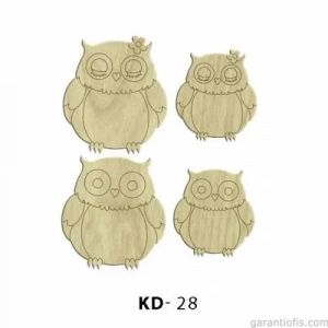 Hobi-art Kd 28 - Baykuş Dekoratif Mini Ahşap Obje