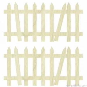 Hobi-Art KD 283 Bahçe Çiti Figürlü Mini Ahşap Obje