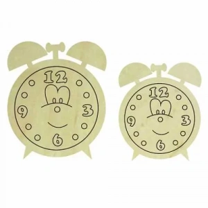 Hobi-Art KD 306 Saat Figürlü Mini Ahşap Obje