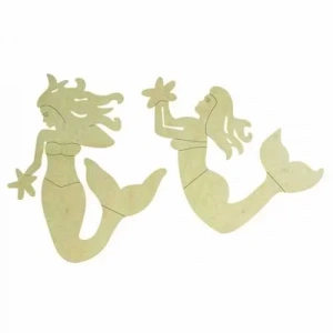 Hobi-art Kd 309 Deniz Kızı Figürlü Mini Ahşap Obje