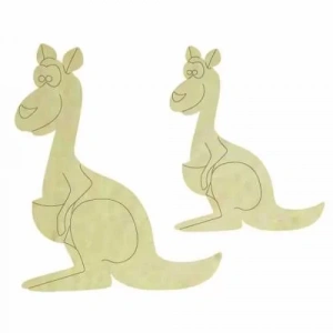 Hobi-Art KD 312 Kanguru Figürlü Mini Ahşap Obje