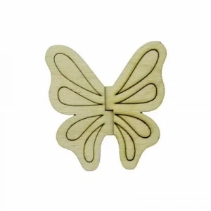 Hobi-Art KD 317 Kelebek Figürlü Mini Ahşap Obje