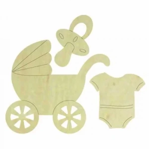 Hobi-art Kd 323 Bebek Ürünleri Figürlü Mini Ahşap Obje