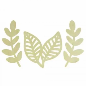 Hobi-art Kd 329 Yaprak Figürlü Mini Ahşap Obje