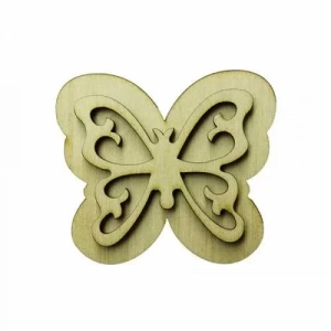 Hobi-Art KD 335 Kelebek Figürlü Mini Ahşap Obje