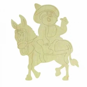 Hobi-art Kd 339 Nasreddin Hoca Ve Eşeği Figürlü Mini Ahşap Obje