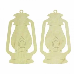 Hobi-Art KD 340 Gaz Lambası Figürlü Mini Ahşap Obje