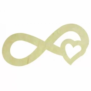 Hobi-Art KD 354 Sonsuzluk İşareti Figürlü Mini Ahşap Obje