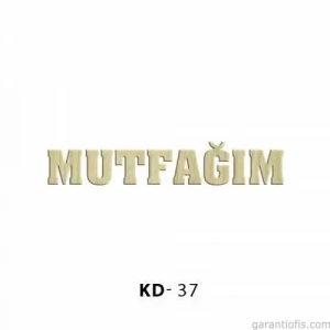 Hobi-art Kd 37 - Mutfağım Yazılı Dekoratif Mini Ahşap Obje