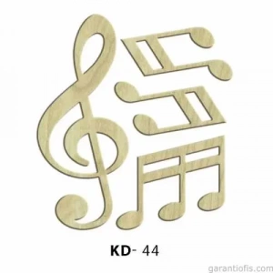 Hobi-art Kd 44 - Notalari Dekoratif Mini Ahşap Obje