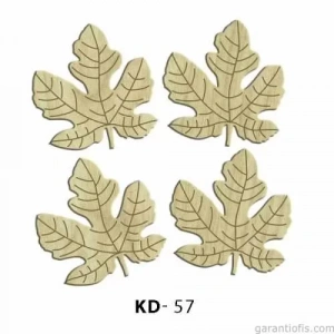 Hobi-art Kd 57 - Yapraklar Dekoratif Mini Ahşap Obje