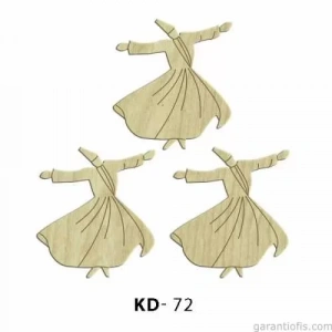 Hobi-art Kd 72 - Semazen Tasarımlı Dekoratif Mini Ahşap Obje