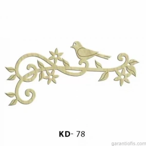 Hobi-art Kd 78 - Daldaki Kuş Dekoratif Mini Ahşap Obje