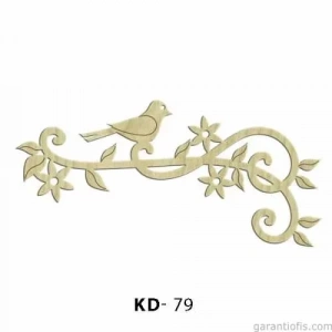 Hobi-art Kd 79 - Dalda Ki Kuş Dekoratif Mini Ahşap Obje