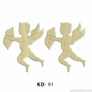 Hobi-art Kd 91 - Eros Şeklinde Dekoratif Mini Ahşap Süs Obje