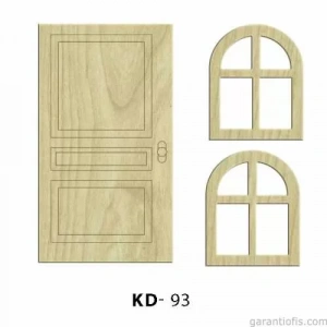Hobi-art Kd 93 - Kapı Ve Pencere Şeklinde Dekoratif Mini Ahşap Süs Objeler