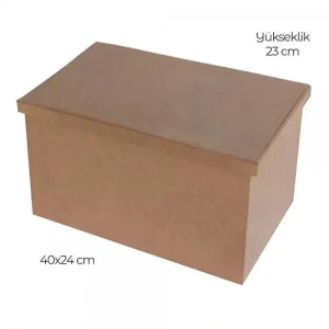 Hobi-Art KU 212 Boyanabilir Ahşap Kutu