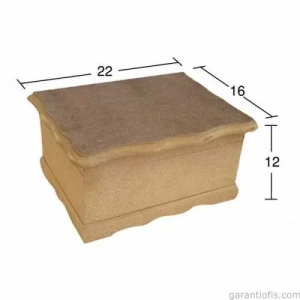 Hobi-Art KU 246 Boyanabilir Ahşap Kutu