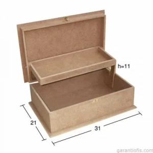 Hobi-Art KU 266 Boyanabilir Ahşap Kutu