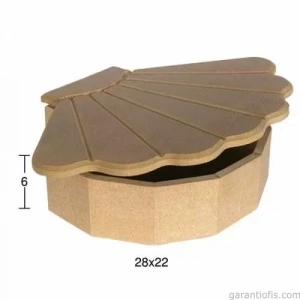 Hobi-art Ku 289 Boyanabilir İnci Kabuğu Tasarımlı  Ahşap Kutu