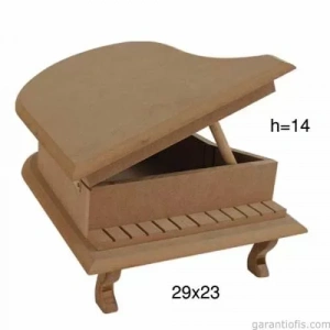 Hobi-art Ku 312 Boyanabilir Ahşap Piyano Tasarımlı Kutu