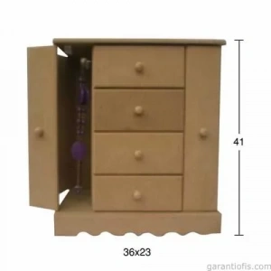 Hobi-art Ku 316 Boyanabilir Ahşap Çekmeceli Dekoratif Obje