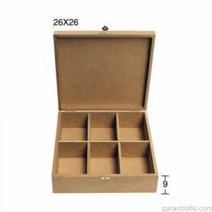 Hobi-art Ku 325 Boyanabilir Mdf İç Bölmeli Kutu