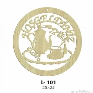 Hobi-Art L 100 Lazer Kesim Hoşgeldiniz Yazılı Kapı Süsü