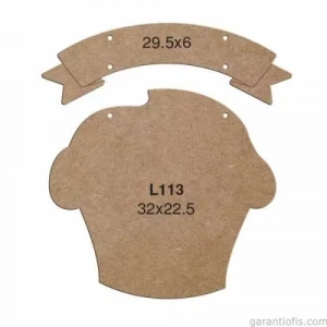 Hobi-Art L 113 Lazer Kesim Kek Tasarımlı Duvar Süsü