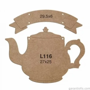 Hobi-Art L 116 Lazer Kesim Çaydanlık Tasarımlı Duvar Süsü