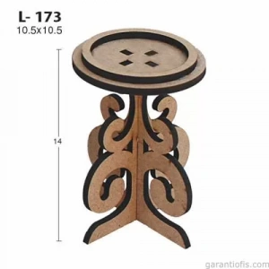 Hobi-art L 173 Ham Demonte Ahşap Özel Kesim Mumluk