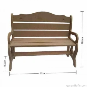 Hobi-art L 195 Bank Havluluk Ahşap Obje