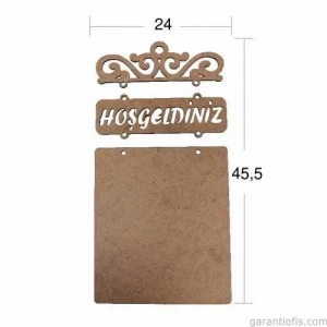 Hobi-art L 232 Ham Ahşap Hoşgeldiniz Yazılı Obje