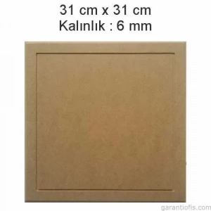 Hobi-art L 279 Dekoratif Kare Ahşap Supla