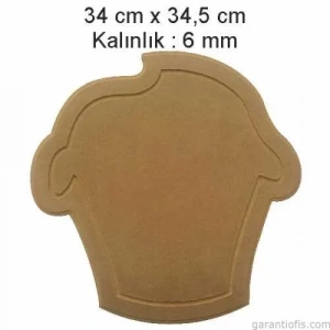 Hobi-art L 283 Dekoratif Cupcake Ahşap Supla