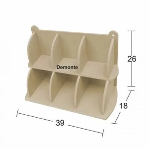 Hobi-art L 331 Boyanabilir Demonte Ham Ahşap Obje