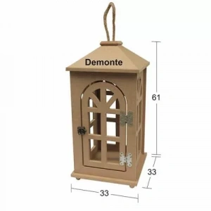 Hobi-Art L 338 Boyanabilir Demonte Ham Ahşap Fenerlik