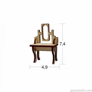 Hobi-Art MN 17 Ham Ahşap Minyatür Obje