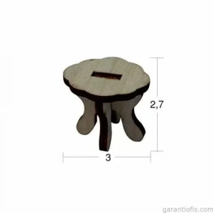 Hobi-Art MN 19 Ham Ahşap Minyatür Obje