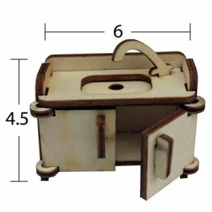 Hobi-Art MN 32 Ham Ahşap Minyatür Obje