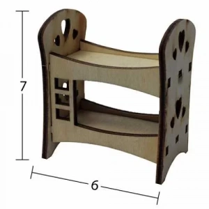 Hobi-art Mn 48 Ham Ahşap Minyatür Obje