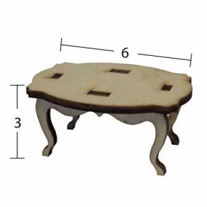 Hobi-Art MN 56 Ham Ahşap Minyatür Obje