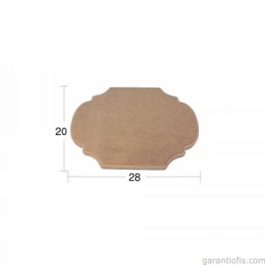 Hobi-art Pa 196 Boyanabilir Dekoratif Ahşap Pano