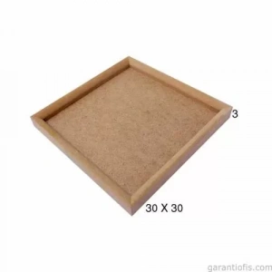 Hobi-art Pa 215 Boyanabilir Dekoratif Kare Ahşap Pano (büyük Boy)