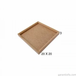 Hobi-art Pa 217 Boyanabilir Dekoratif Kare Ahşap Pano (küçük Boy)